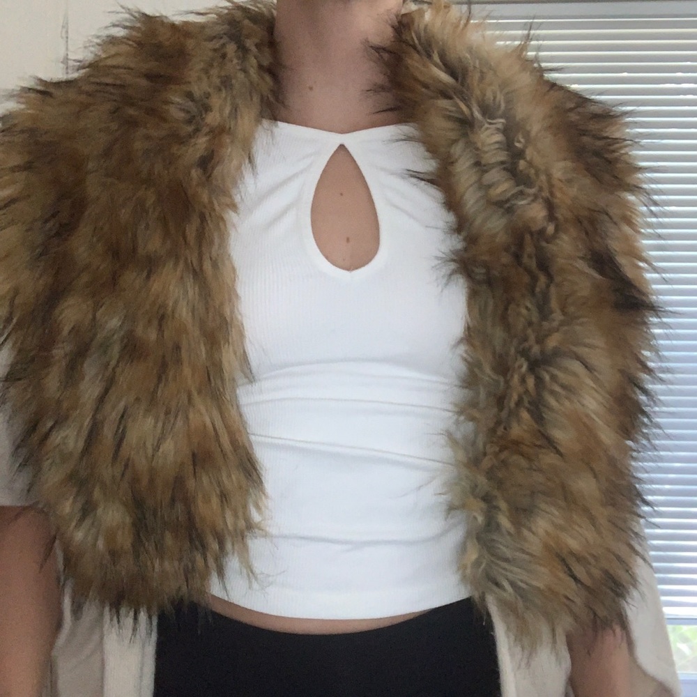 Furry cardigan